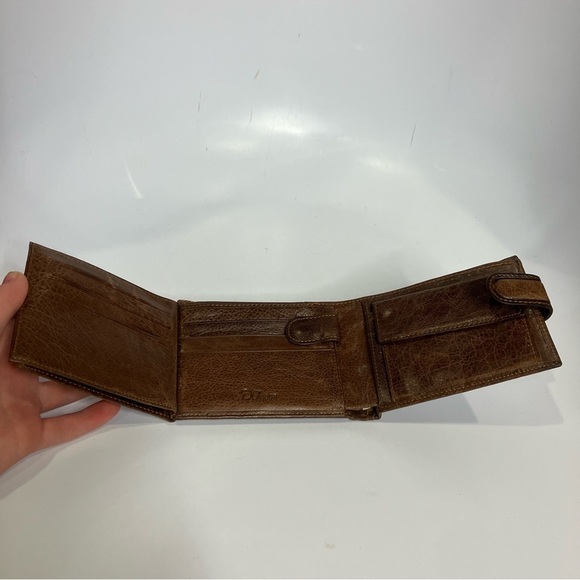 D’fabor leather wallet zipper pocket regular size brown - Picture 8 of 9